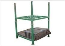 Steel Metal Storage Racking With 1/8"t Top Cap And Bottom Cap , Used As Pallet
