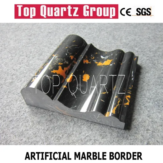 Portoro artificial stone border