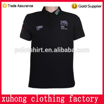 Famous brand embroidered mens apparel mercerized cotton polo shirt