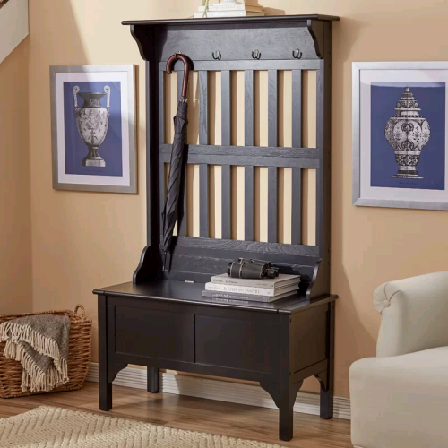 Entryway Bench Shoe Rack Cabinet for Living Room