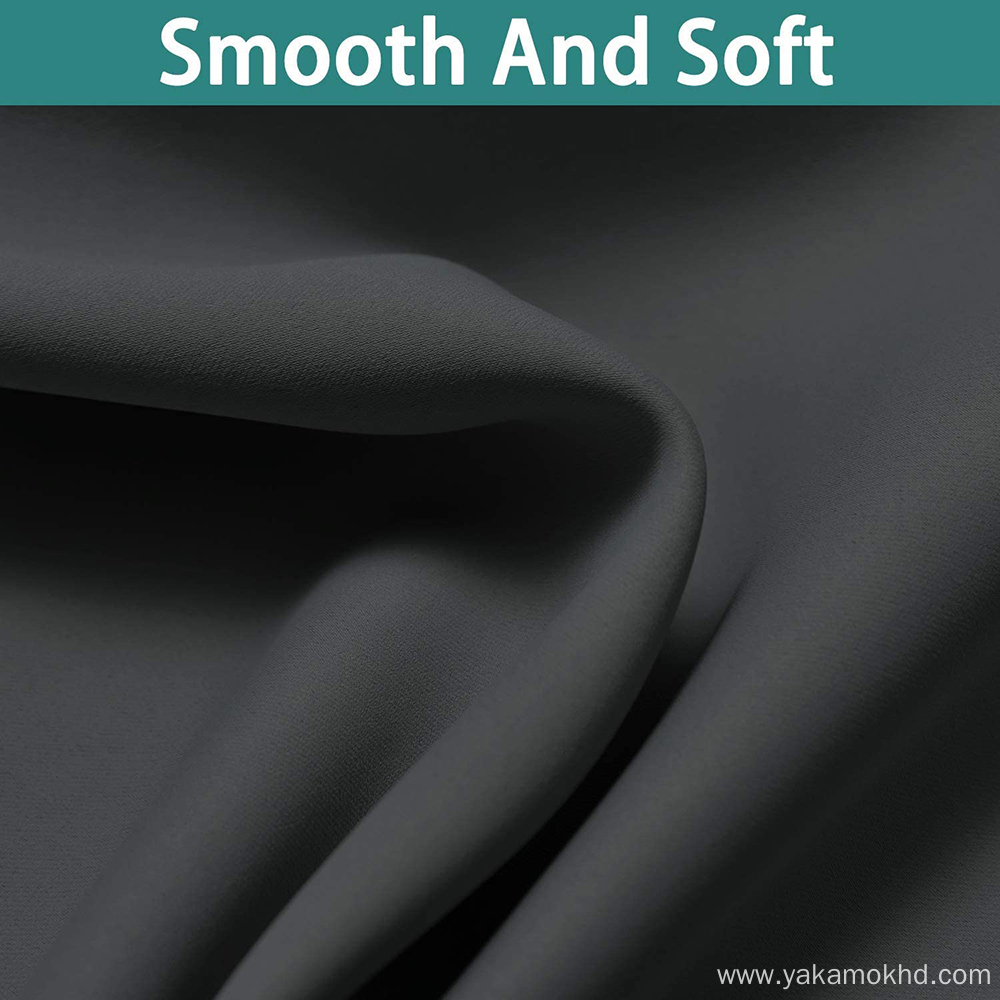 Dark Grey 100% Blackout Curtains