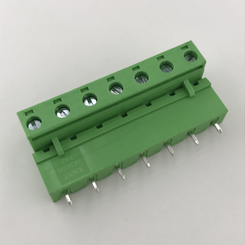 7 pin 7.62 pitch straight pluggable terminal block