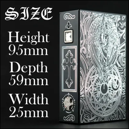 Engraved Dual 18650 Guardian Angel Box Mod