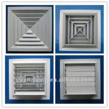 Square air diffuser/aluminum diffuser in 3 ways