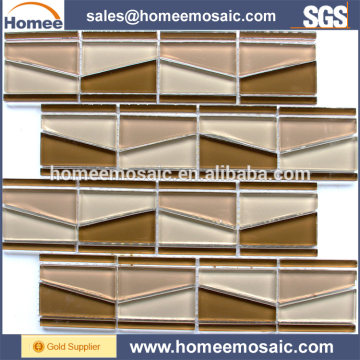 New Style Decorative Irregular Shape Crystal Glass Mosaic