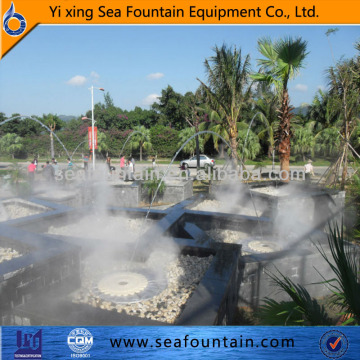 outdoor jumping jet with artificial mist fog fountain for decorative use