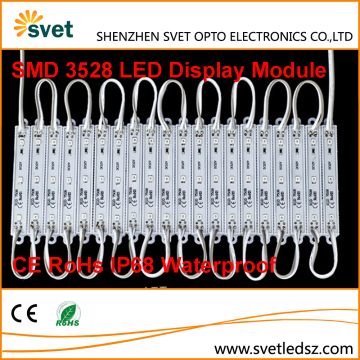 CE RoHs Indoor Outdoor Single Color Warm White White RGB Yellow Led Display Module SMD 3528 3 Leds Dot Matrix IP68 Waterproof