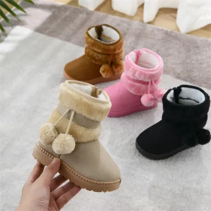 Wholesale Warm Cotton Shoes & Snow Boots for Kids - New Style Thickened Children's Shoes Factory