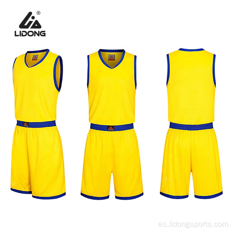 Jersey de baloncesto cutom uniforme de baloncesto juvenil barato