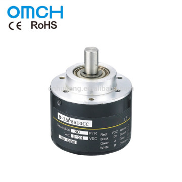 Z58S10 Series Solid Shaft Incremental Rotary Encoder 58mm Outer Dia 10mm Shaft Dia