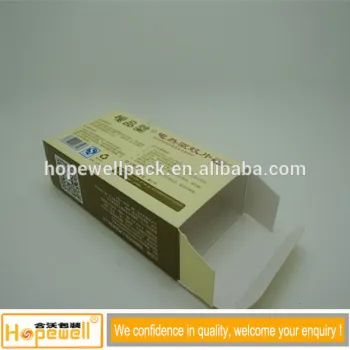 2016 wholesale high quality medicines unique paper box packaging with logo printing