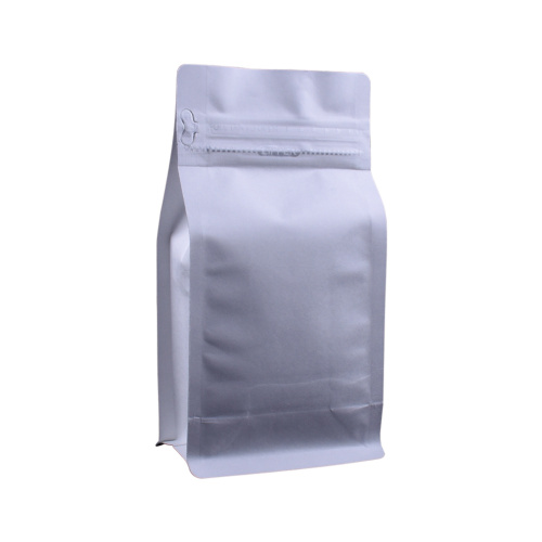 Metallized White Kraft Paper 1lb Coffee Beans Pouch