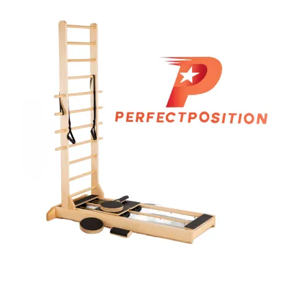 Two-Way Ladder Sliding Wood Pilates Reformers: Equipment for Pilates Studio and Reformer Classes