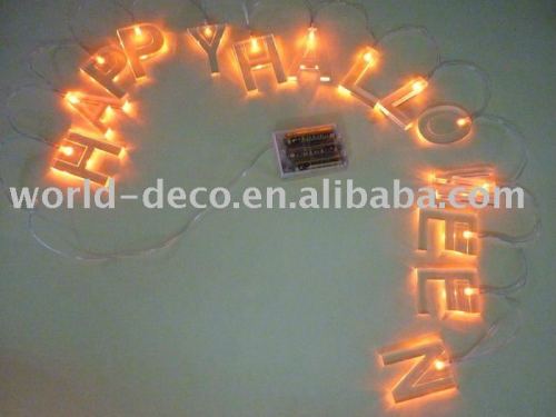 LED battery lights with acrylic letters