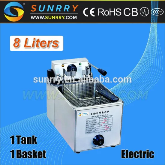 CE proved kitchen appliance auto lift-up 8L electric potato industrial fryer industrial price