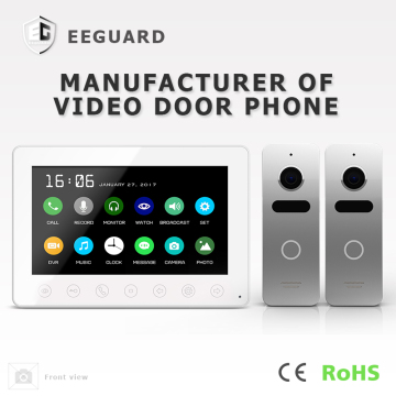 Home Security 7 Inches Video Door Phone Door Bell Interphone with Memory