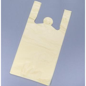 Shopping T Shirt Plastic Bag in Yellow