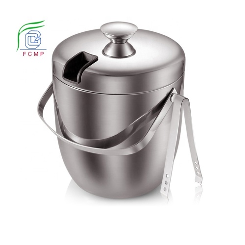 New Champagne Bucket Double Wall Insulated Steel Wine Ice Bucket Supplier