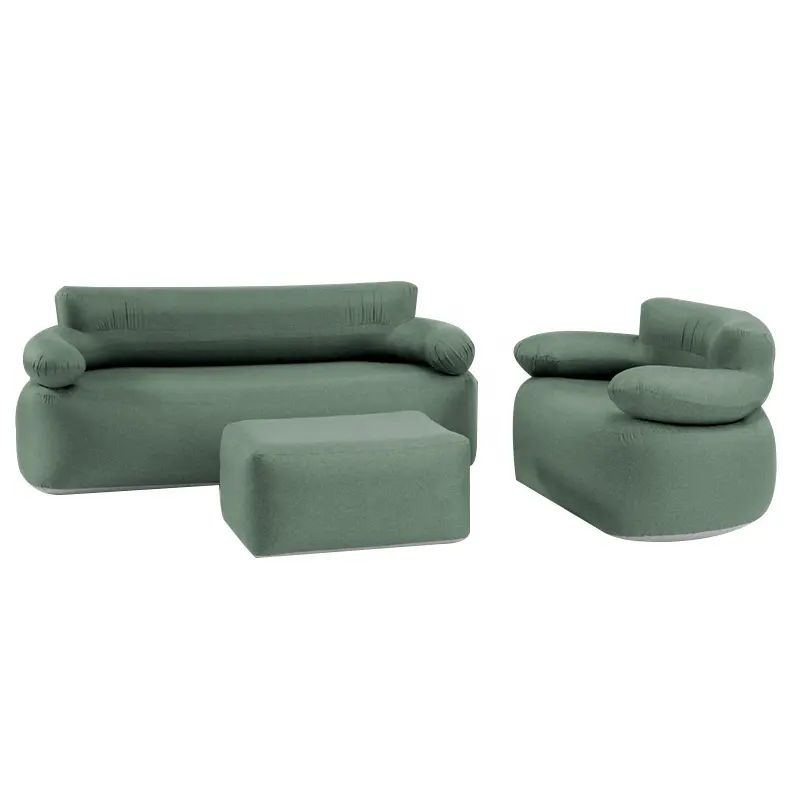 Set de muebles de sala de estar de sofá de aire inflable