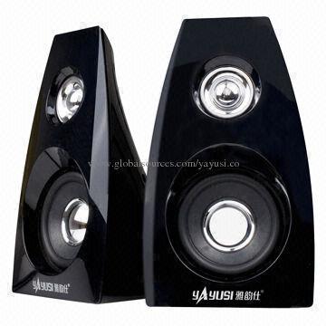 USB 2.0CH Computer Speakers, 50-18,000Hz Response Frequency Range