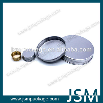 Pure aluminum lid for cosmetic bottle or essential oil bottle