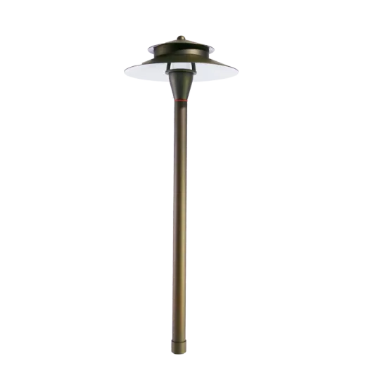 Brass Path Light Low Voltage Double Layers Hats