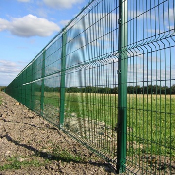 Cerca de malha de arame galvanizado elétrico soldada revestida em pvc