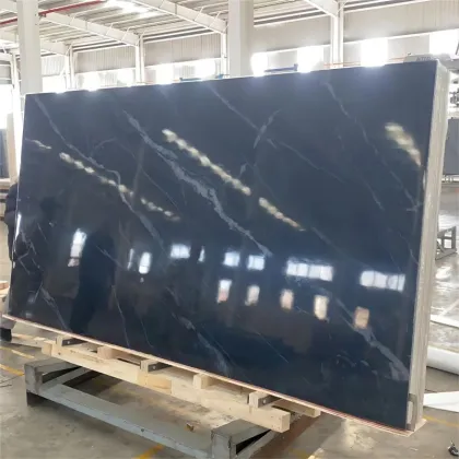 TAITAN Black Polished Sintered Stone Ceramic Tiles for Flooring & Wall