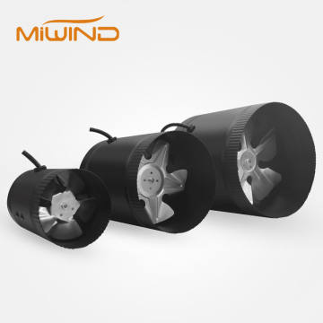 8 Inch Inline Duct Booster Fan 420 CFM - Low Noise HVAC Fan with 5' Grounded Power Cord