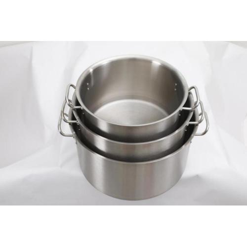 Thick 304 stainless steel short soup pot