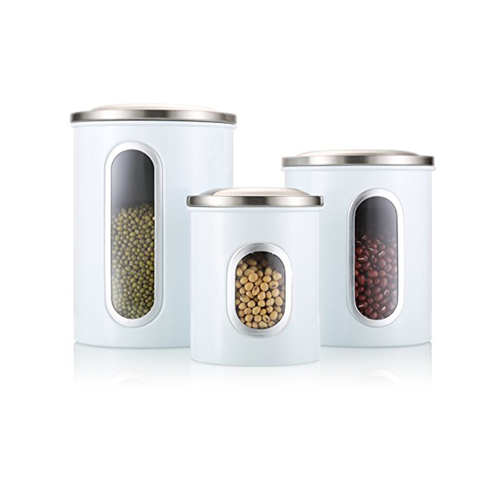 Window Kitchen Canister with Lid