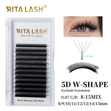 SWEETLASH Natural Soft Light Individual Matte W Shape Eyelash Extensions