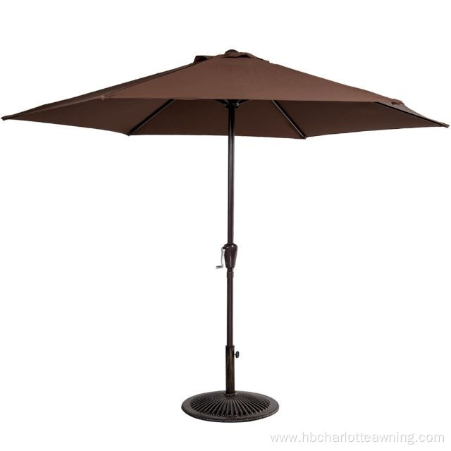 Adjustable patio sunshade umbrella