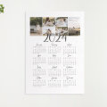 Impressão personalizada de calendário de parede de foto personalizada