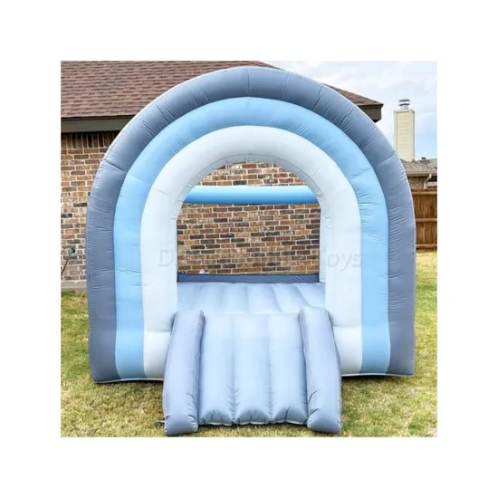Carnival Game Trampoline: Kids Party Rental - Soft Play Bouncy Castle with Slide
