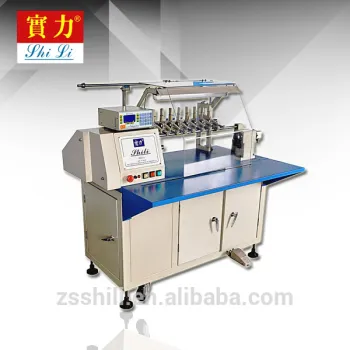 Eight spindle high production fishing line winding machine