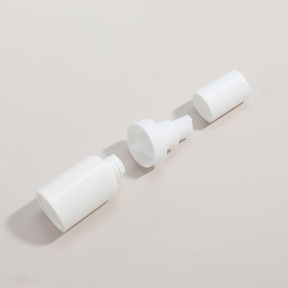 White 20ml Airless Serum Pump Bottle For Travel