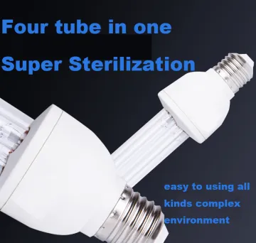 Air purifying and sterilization UV disinfecting light