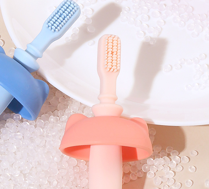 Silicone Bear Cleaning Toothbrushes