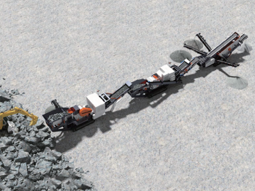 Usine d'exploitation mobile multi-combinaisons montée sur rails