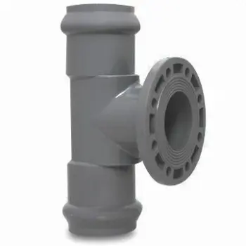 UPVC Pipe Fitting with Rubber Ring Joint, Female Flange Sockets are Also Available