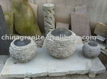 black marble fountain