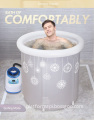 Portable Steam Bath Tub with Spa Bubble Generator