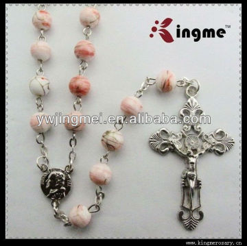 8mm round plastic tattoo religious rosary