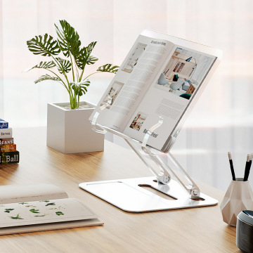 Height Adjustable Acrylic Comic Book Holder Stand - Folding Bookstand for Kids and Adults