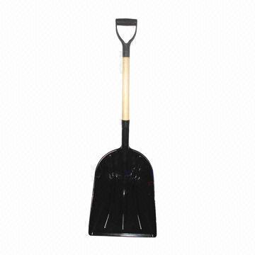Steel Scoop with Wooden Handle and Square Point