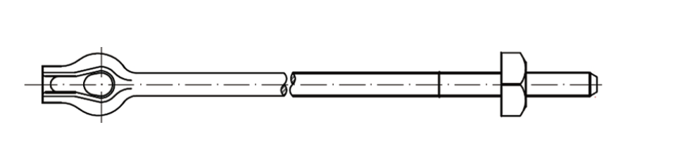 Thimbleye Twineye Tripleye Anchor rods (3)
