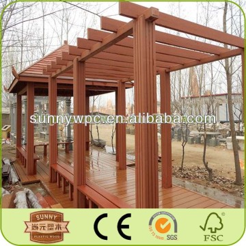 wpc outdoor pergola for garden with cheap price