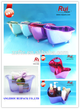 Mini bathtub container for gifts,bathtub shape container for bathroom products packaged