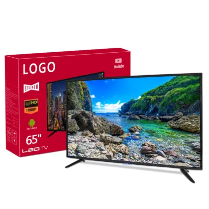 CHIGO 65 Inch Professional LED LCD Smart TV - 4K UHD Android TV with Classic Plastic Frame